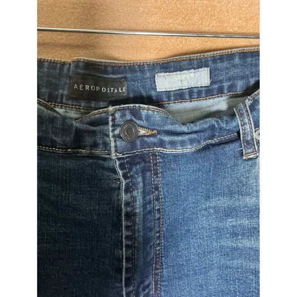 AEROPOSTALE Mens Super Skinny Jeans Blue Wash Stretch Denim Size 40x30 - Picture 3 of 8